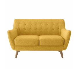 Диван Picasso двухместный горчичный, рогожка | Интернет магазин мебели и декора LifeDekor