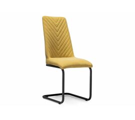 Стул на металлокаркасе Лулла горчичный / черный | Интернет магазин мебели и декора LifeDekor
