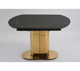 Стол обеденный раскладной Атриум-2 MC3035-120B, 120(30+30)х90х77 см, черная керамика | Интернет магазин мебели и декора LifeDekor