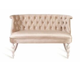 Диван Бархат (эмаль белая / 30 - бежевый) | Интернет магазин мебели и декора LifeDekor
