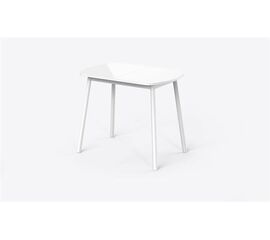 Стол Элайдж 94 раздвижной со стеклом 94(124)х64, Белый/Белый | Интернет магазин мебели и декора LifeDekor