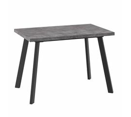 Стол раздвижной БОРГ-110(142)х70 Дымчатая керамика/Чёрный | Интернет магазин мебели и декора LifeDekor