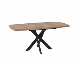 Стол Эдж, 130 Дуб Веллингтон/Чёрный | Интернет магазин мебели и декора LifeDekor