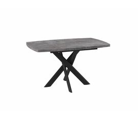 Стол Эдж, 130 Дымчатая керамика/Чёрный | Интернет магазин мебели и декора LifeDekor