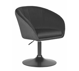 Кресло дизайнерское DOBRIN EDISON BLACK, черный велюр (1922-21), Вариант: черный велюр (1922-21) | Интернет магазин мебели и декора LifeDekor