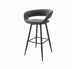 Стул полубарный Барни Р 700, Черный/Antracite Lux b28 | Интернет магазин мебели и декора LifeDekor