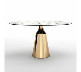 Стол овальный Lucas 160, керамика глянцевая, белая | Интернет магазин мебели и декора LifeDekor