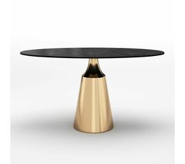 Стол овальный Lucas 160, керамика матовая, черная | Интернет магазин мебели и декора LifeDekor