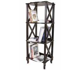 Этажерка-стеллаж "Джульетта"-3 (орех) Вис | Интернет магазин мебели и декора LifeDekor