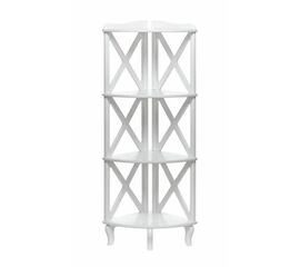 Этажерка-стеллаж угловая "Джульетта"-3 (молочный дуб) Вис | Интернет магазин мебели и декора LifeDekor