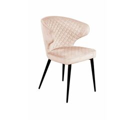 Стул Richard ромб, бархат светло-бежевый 2 | Интернет магазин мебели и декора LifeDekor