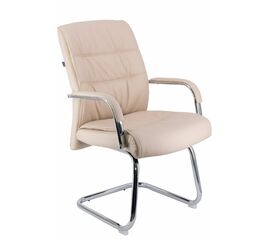 Кресло для посетителей Everprof Bond CF Экокожа Бежевый | Интернет магазин мебели и декора LifeDekor