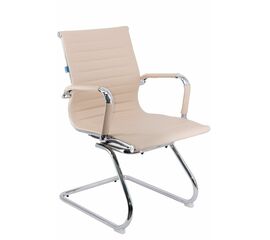 Кресло для посетителей Everprof Leo CF Экокожа Бежевый | Интернет магазин мебели и декора LifeDekor