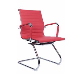 Кресло для посетителей Everprof Leo CF Экокожа Красный | Интернет магазин мебели и декора LifeDekor