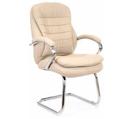 Кресло для посетителей Everprof Valencia CF Экокожа Бежевый | Интернет магазин мебели и декора LifeDekor