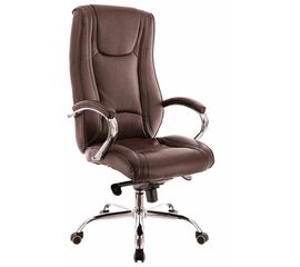 Кресло руководителя Everprof King M Экокожа Коричневый | Интернет магазин мебели и декора LifeDekor