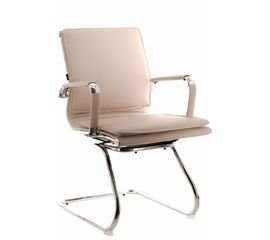 Кресло для посетителей Everprof Nerey CF Экокожа Бежевый | Интернет магазин мебели и декора LifeDekor