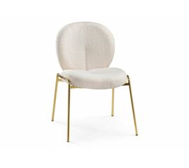 Стул на металлокаркасе Kalipso 1 white / gold | Интернет магазин мебели и декора LifeDekor