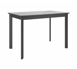 Стол DikLine LK110 Керамика Серый мрамор/подстолье черное/опоры черные | Интернет магазин мебели и декора LifeDekor