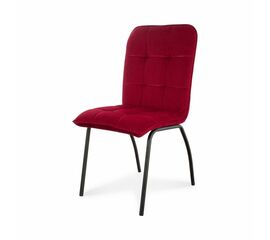 Стул для обеденной зоны SHADO София Велюр красный на черном | Интернет магазин мебели и декора LifeDekor