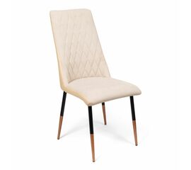 Стул на кухню SHADO Маффин PREMIUM бежевый/черные ножки | Интернет магазин мебели и декора LifeDekor