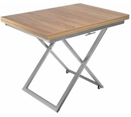 Стол-трансформер Compact (D89/S59 сонома/опоры серебро) | Интернет магазин мебели и декора LifeDekor