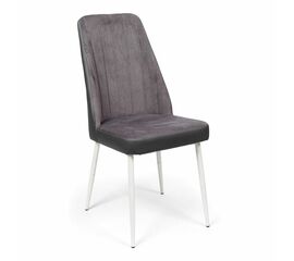 Кухонный стул SHADO Мокка PREMIUM серый/белые ножки | Интернет магазин мебели и декора LifeDekor