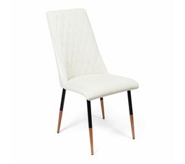 Стул на кухню SHADO Маффин PREMIUM белый/черные ножки | Интернет магазин мебели и декора LifeDekor