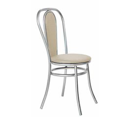 Стул для кухни SHADO Венский мягкий хром бежевый | Интернет магазин мебели и декора LifeDekor
