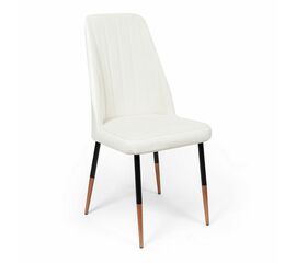 Кухонный стул SHADO Мокка PREMIUM белый/черные ножки | Интернет магазин мебели и декора LifeDekor