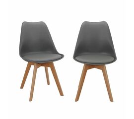 Комплект из 2-х стульев Eames Bon серый | Интернет магазин мебели и декора LifeDekor