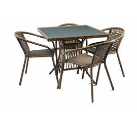 Комплект мебели из ротанга SHADO Виктория бронза серый | Интернет магазин мебели и декора LifeDekor