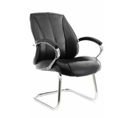 Кресло для посетителей Everprof Forum CF Экокожа Черный | Интернет магазин мебели и декора LifeDekor