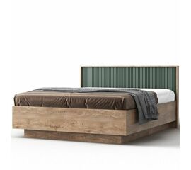Кровать «Герта» 1Р с п/м КМК 0979.29 160x200см, дуб канзас/зеленый матовый | Интернет магазин мебели и декора LifeDekor