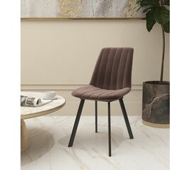 Стул мягкий SHADO Дарси профиль бежевый/черный | Интернет магазин мебели и декора LifeDekor