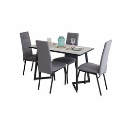 Обеденная группа для кухни SHADO Керамика Дели Серый 19 Зевс 10 Серый | Интернет магазин мебели и декора LifeDekor