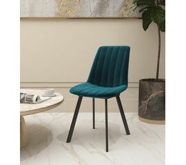 Стул мягкий SHADO Дарси профиль зеленый/черный | Интернет магазин мебели и декора LifeDekor