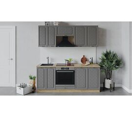 Кухонный гарнитур «Бьянка» длиной 200 см со шкафом НБ | Интернет магазин мебели и декора LifeDekor