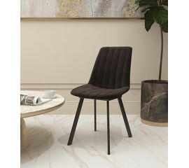 Стул мягкий SHADO Дарси профиль коричневый/черный | Интернет магазин мебели и декора LifeDekor