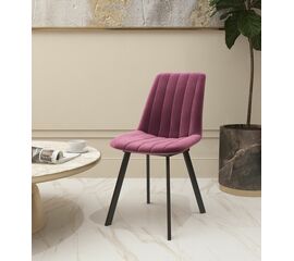 Стул мягкий SHADO Дарси профиль розовый/черный | Интернет магазин мебели и декора LifeDekor
