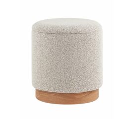 Пуф с ящиком Холли S букле бежевый | Интернет магазин мебели и декора LifeDekor