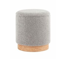 Пуф с ящиком Холли S букле серый | Интернет магазин мебели и декора LifeDekor