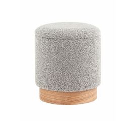 Пуф с ящиком Холли XS букле серый | Интернет магазин мебели и декора LifeDekor