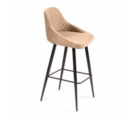 Стул барный Douglas ромб, бархат бежевый 5 | Интернет магазин мебели и декора LifeDekor