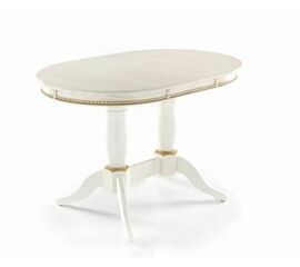 Стол Овал "Милорд" (80х120х160) Эмаль 1013 +  патина золото | Интернет магазин мебели и декора LifeDekor