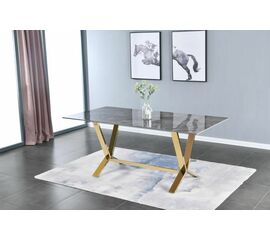 Стол обеденный Дориан DT-2853.1, 180х90х75 см, серый мрамор | Интернет магазин мебели и декора LifeDekor