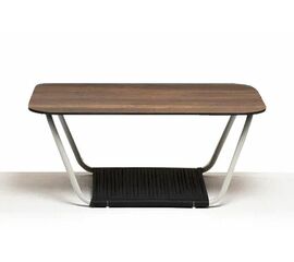 "Глория" журнальный стол 90х60см из HPL, цвет "дуб" | Интернет магазин мебели и декора LifeDekor