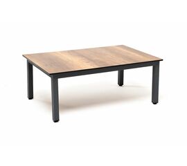 "Канны" журнальный столик из HPL 90х60, H40, каркас серый (RAL7024), цвет столешницы "дуб" | Интернет магазин мебели и декора LifeDekor