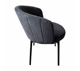 Стул Tess серый шенилл на поворотном механизме | Интернет магазин мебели и декора LifeDekor