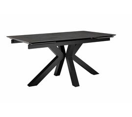 Стол DikLine SFE140 Керамика мрамор Бронза/подстолье черное/опоры черные (2 уп.) | Интернет магазин мебели и декора LifeDekor